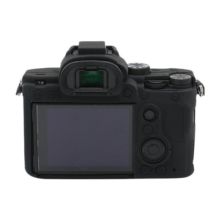 For Sony A7 III / ILCE-7M3 / A7R III Soft Silicone Protective Case(Black) by bashfashion