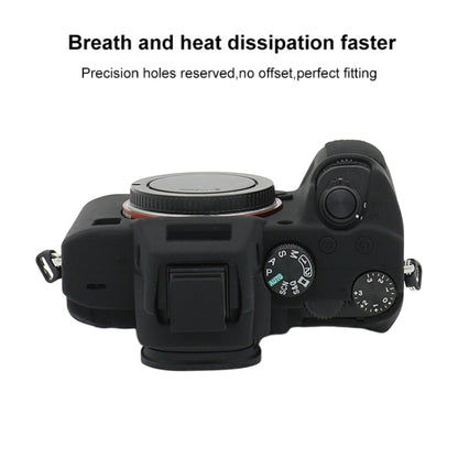 For Sony A7 III / ILCE-7M3 / A7R III Soft Silicone Protective Case(Black) by bashfashion