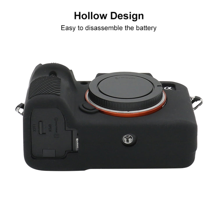 For Sony A7 III / ILCE-7M3 / A7R III Soft Silicone Protective Case(Black) by bashfashion