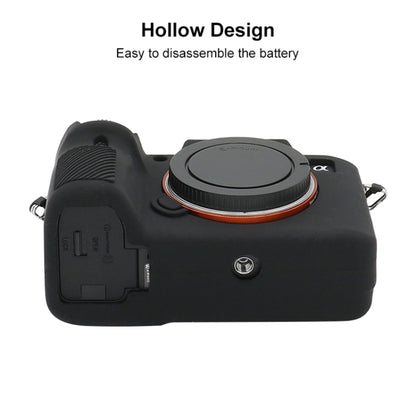 For Sony A7 III / ILCE-7M3 / A7R III Soft Silicone Protective Case(Black) by bashfashion