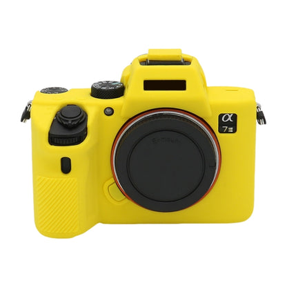 For Sony A7 III / ILCE-7M3 / A7R III Soft Silicone Protective Case(Yellow) by bashfashion