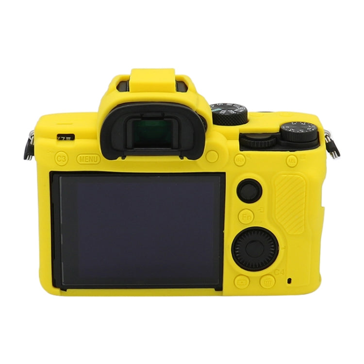 For Sony A7 III / ILCE-7M3 / A7R III Soft Silicone Protective Case(Yellow) by bashfashion