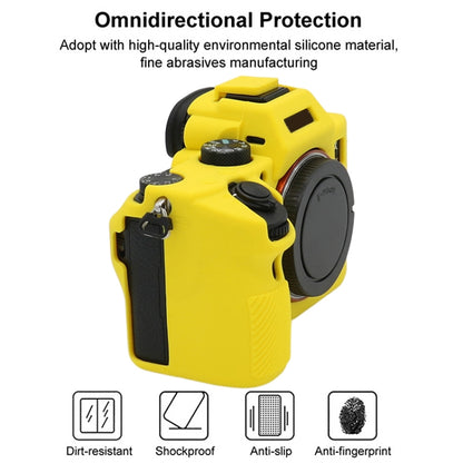 For Sony A7 III / ILCE-7M3 / A7R III Soft Silicone Protective Case(Yellow) by bashfashion