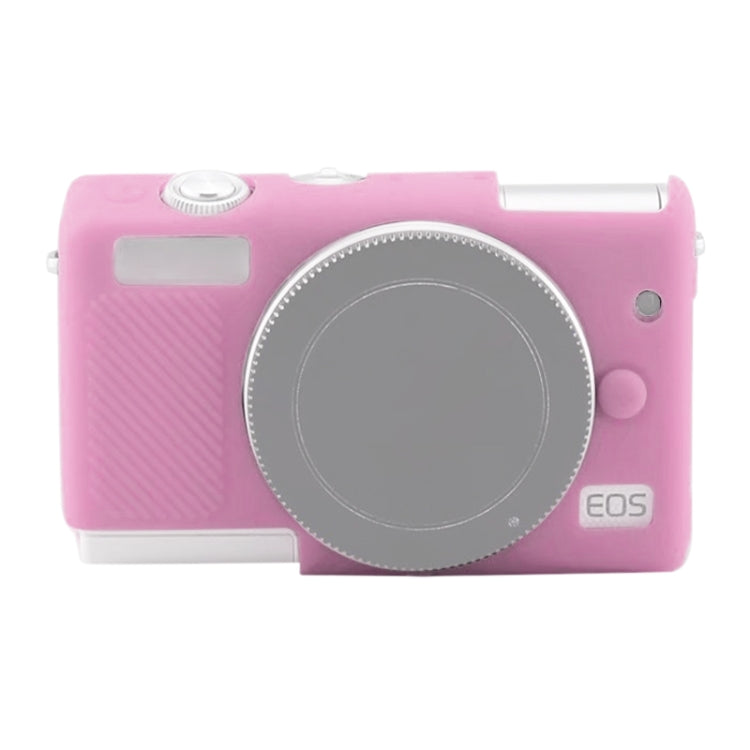 Soft Silicone Protective Case for Canon EOS M200 (Pink) by bashfashion