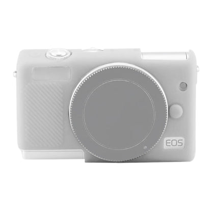 Soft Silicone Protective Case for Canon EOS M200 (White) by bashfashion