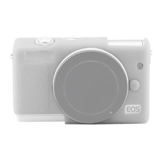 Soft Silicone Protective Case for Canon EOS M200 (White) by bashfashion