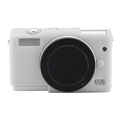 Soft Silicone Protective Case for Canon EOS M200 (White) by bashfashion
