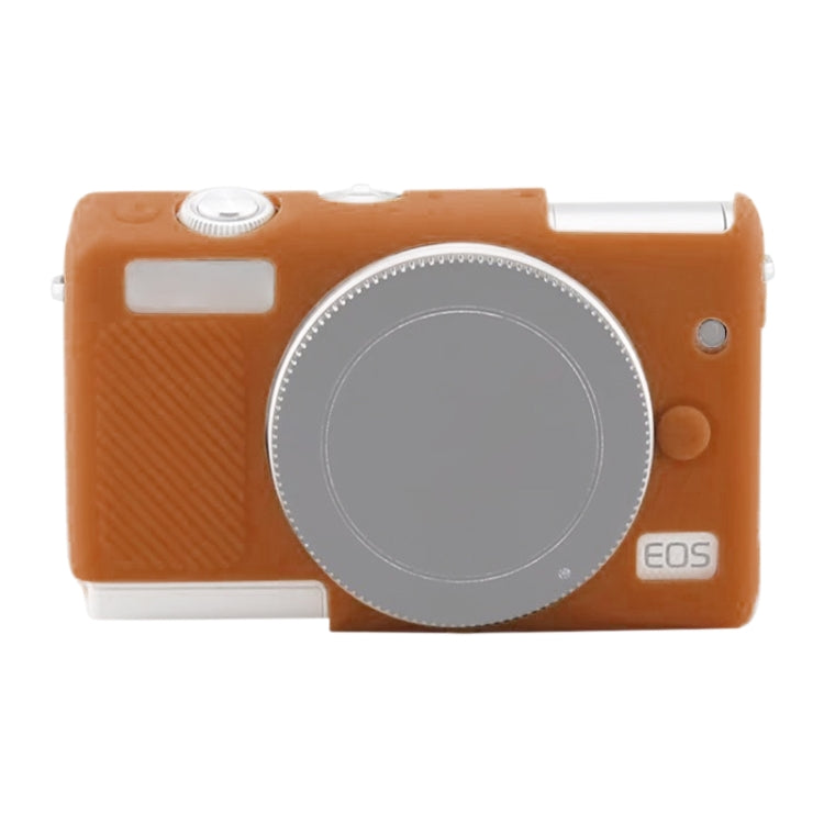 Soft Silicone Protective Case for Canon EOS M200 (Brown) by bashfashion