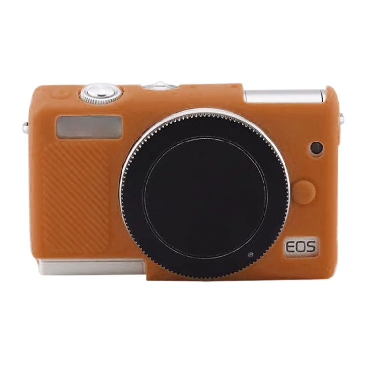 Soft Silicone Protective Case for Canon EOS M200 (Brown) by bashfashion