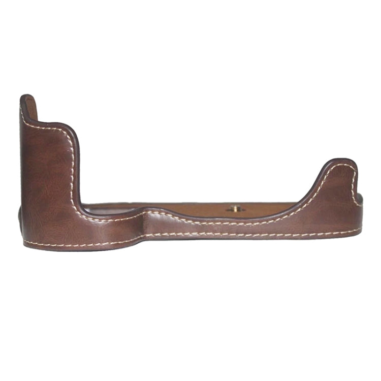 1/4 inch Thread PU Leather Camera Half Case Base for Canon EOS 80D / 70D(Coffee) by bashfashion