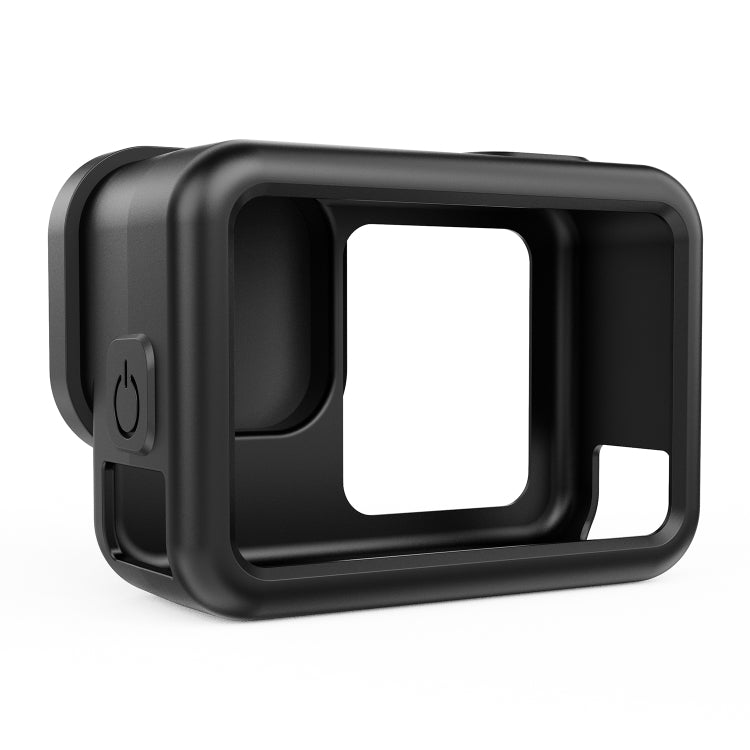 For GoPro HERO13 Black Silicone Protective Case Cover with Wrist Strap & Lens Cover (Black) by bashfashion