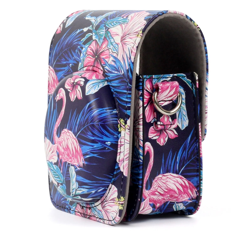 Flamingo Pattern PU Leather Protective Camera Case Bag For FUJIFILM Instax Mini90 Camera by bashfashion