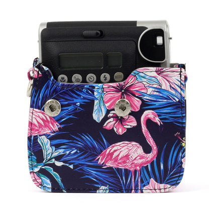 Flamingo Pattern PU Leather Protective Camera Case Bag For FUJIFILM Instax Mini90 Camera by bashfashion