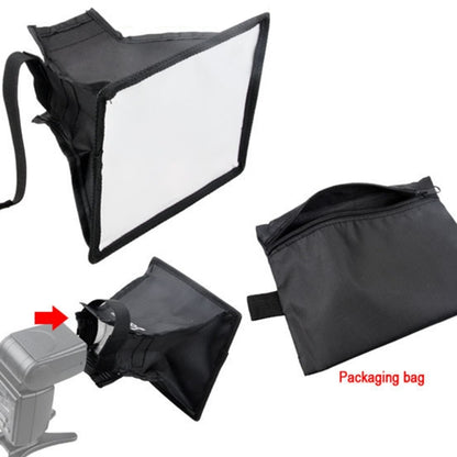 Portable Flash Folding Soft Box, Without Flash Light Holder, Size: 15 x 17 cm(Black + White) by bashfashion