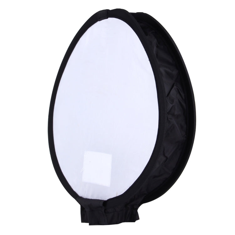30cm Universal Round Style Flash Folding Soft Box, Without Flash Light Holder(Black + White) by bashfashion