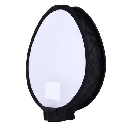 30cm Universal Round Style Flash Folding Soft Box, Without Flash Light Holder(Black + White) by bashfashion