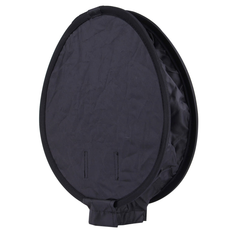 30cm Universal Round Style Flash Folding Soft Box, Without Flash Light Holder(Black + White) by bashfashion