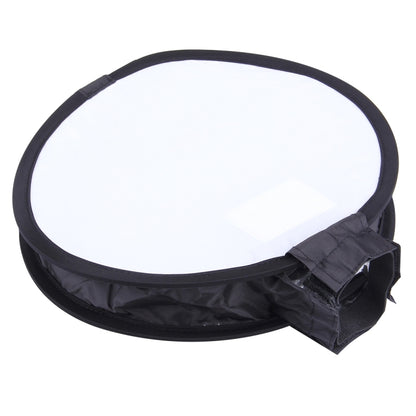30cm Universal Round Style Flash Folding Soft Box, Without Flash Light Holder(Black + White) by bashfashion