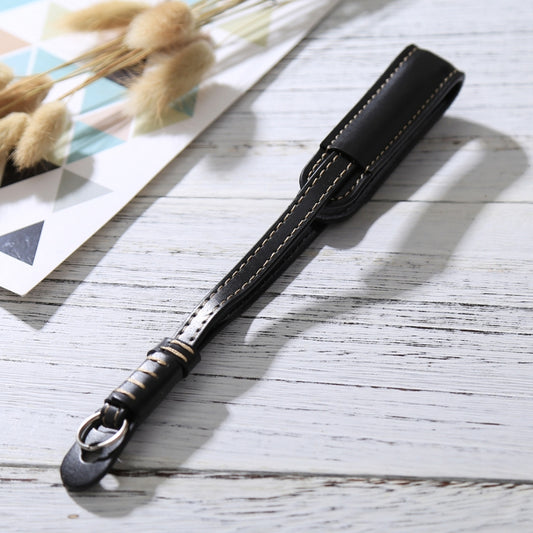 Wrist Strap Grip PU Leather Hand Strap for SLR / DSLR Cameras(Black) by bashfashion