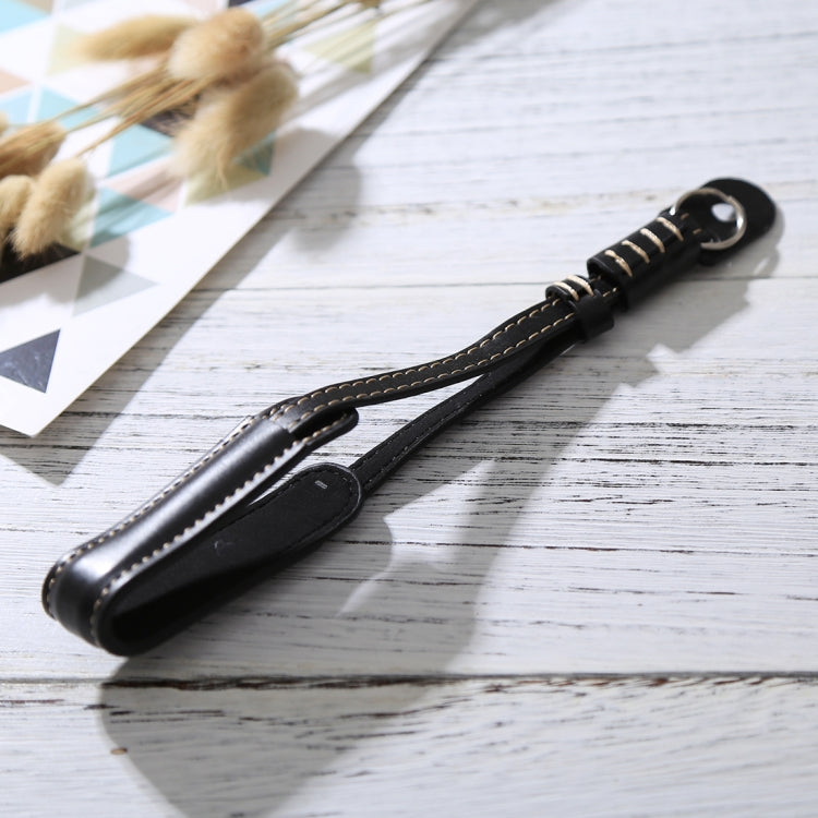 Wrist Strap Grip PU Leather Hand Strap for SLR / DSLR Cameras(Black) by bashfashion