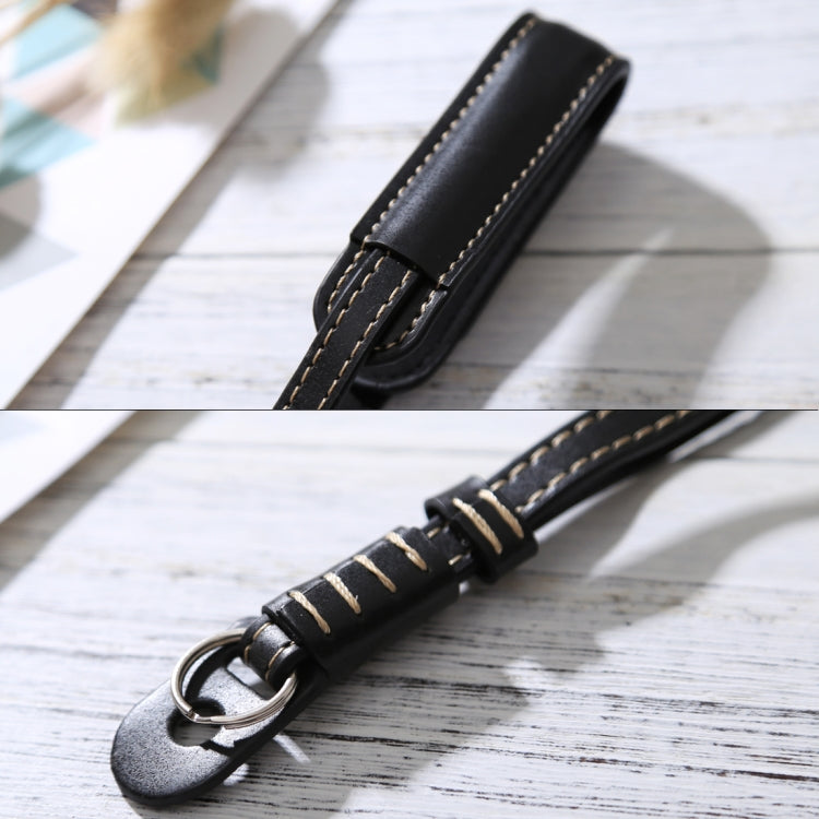 Wrist Strap Grip PU Leather Hand Strap for SLR / DSLR Cameras(Black) by bashfashion