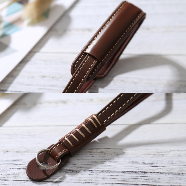 Wrist Strap Grip PU Leather Hand Strap for SLR / DSLR Cameras(Coffee) by bashfashion
