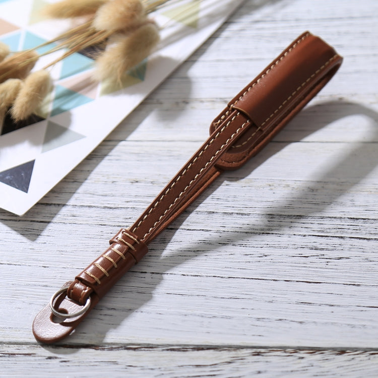 Wrist Strap Grip PU Leather Hand Strap for SLR / DSLR Cameras(Brown) by bashfashion