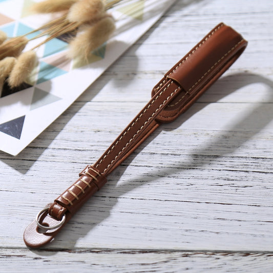 Wrist Strap Grip PU Leather Hand Strap for SLR / DSLR Cameras(Brown) by bashfashion