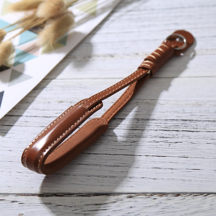 Wrist Strap Grip PU Leather Hand Strap for SLR / DSLR Cameras(Brown) by bashfashion