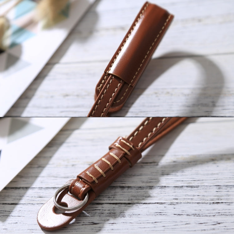 Wrist Strap Grip PU Leather Hand Strap for SLR / DSLR Cameras(Brown) by bashfashion