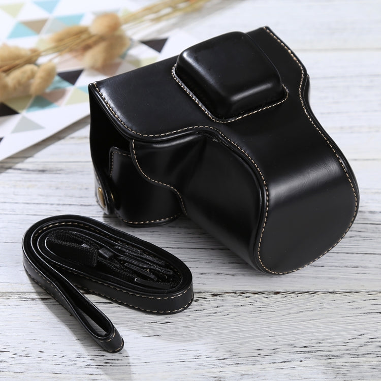 Full Body Camera PU Leather Case Bag with Strap for Olympus EPL7 / EPL8 (Black) by bashfashion