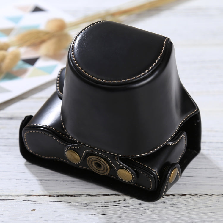 Full Body Camera PU Leather Case Bag with Strap for Olympus EPL7 / EPL8 (Black) by bashfashion