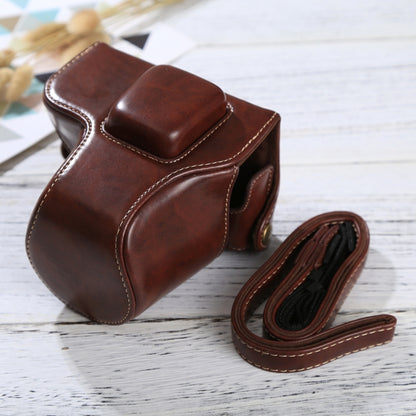 Full Body Camera PU Leather Case Bag with Strap for Olympus EPL7 / EPL8 (Coffee) by bashfashion