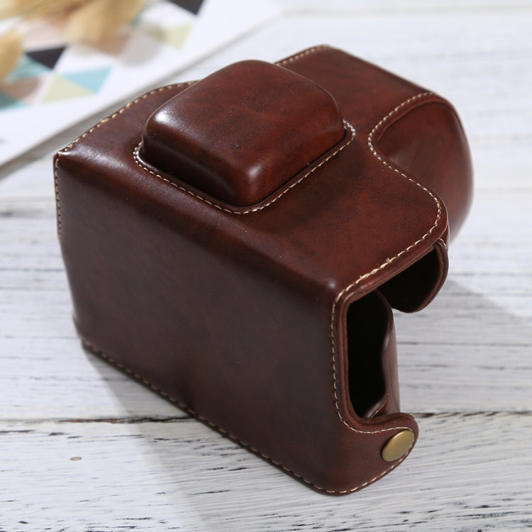 Full Body Camera PU Leather Case Bag with Strap for Olympus EPL7 / EPL8 (Coffee) by bashfashion