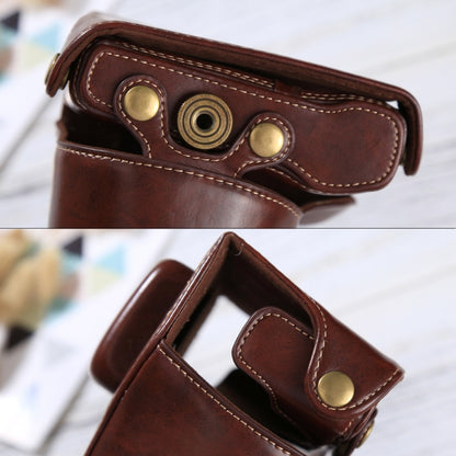 Full Body Camera PU Leather Case Bag with Strap for Olympus EPL7 / EPL8 (Coffee) by bashfashion