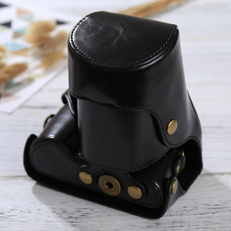 Full Body Camera PU Leather Case Bag with Strap for Samsung NX300(Black) by bashfashion