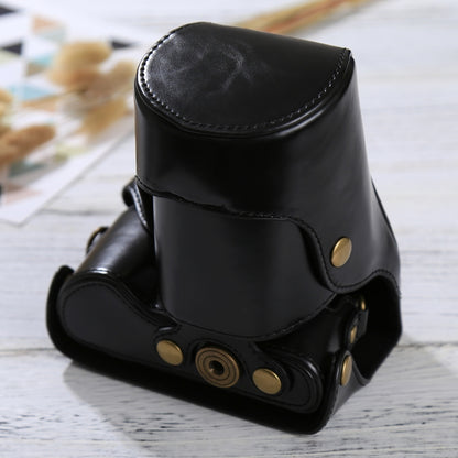 Full Body Camera PU Leather Case Bag with Strap for Samsung NX300(Black) by bashfashion