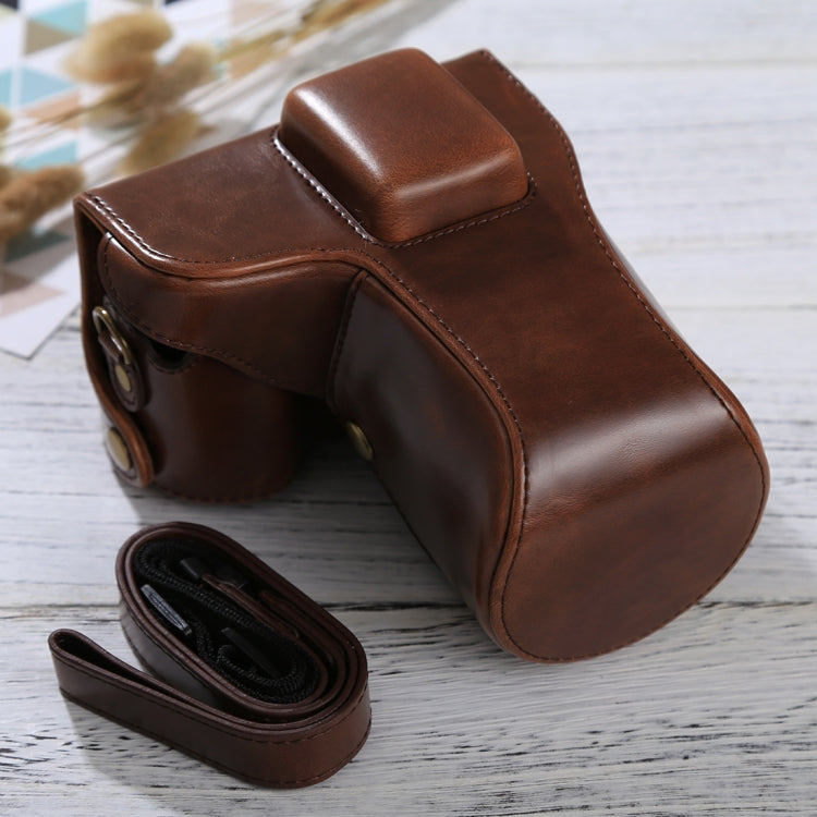 Full Body Camera PU Leather Case Bag with Strap for Samsung NX300(Coffee) by bashfashion