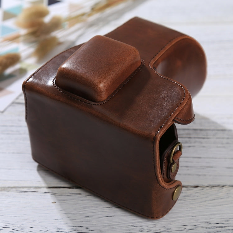 Full Body Camera PU Leather Case Bag with Strap for Samsung NX300(Coffee) by bashfashion