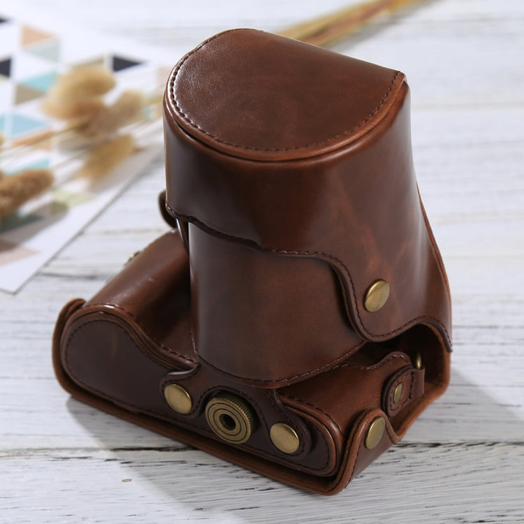 Full Body Camera PU Leather Case Bag with Strap for Samsung NX300(Coffee) by bashfashion