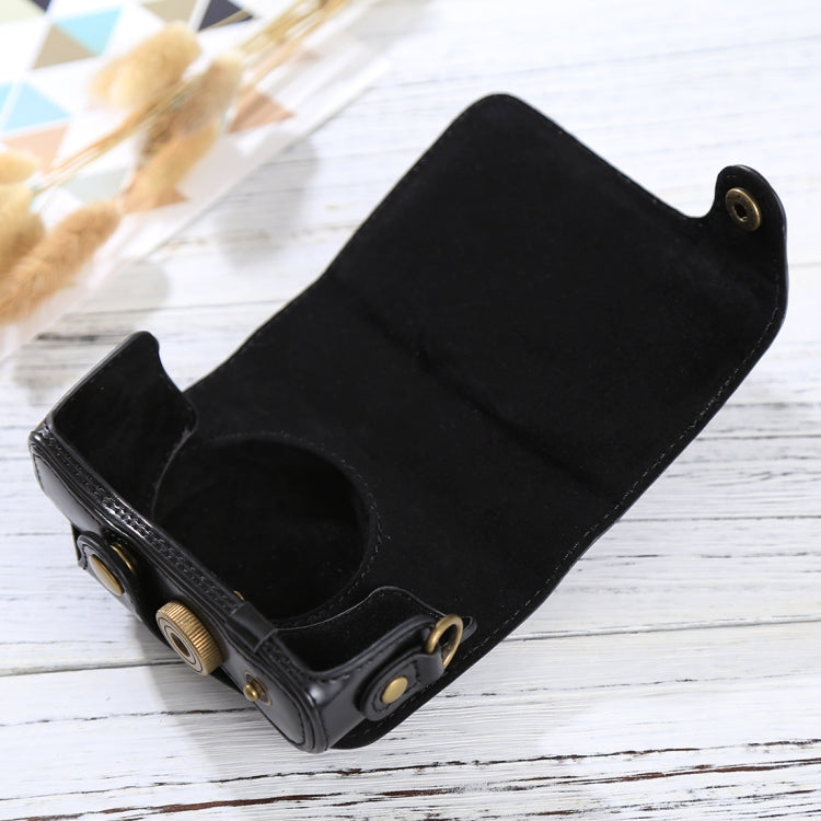 Full Body Camera PU Leather Case Bag with Strap for Canon PowerShot SX730 HS / SX720 HS (Black) by bashfashion