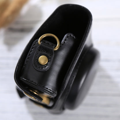 Full Body Camera PU Leather Case Bag with Strap for Canon PowerShot SX730 HS / SX720 HS (Black) by bashfashion