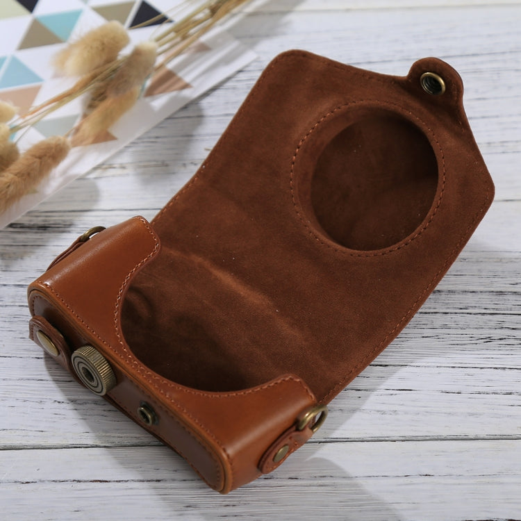 Full Body Camera PU Leather Case Bag with Strap for Canon PowerShot SX730 HS / SX720 HS (Brown) by bashfashion