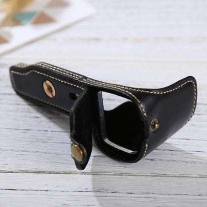 1/4 inch Thread PU Leather Camera Half Case Base for Sony ILCE-6000 / A6000(Black) by bashfashion