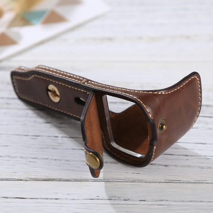 1/4 inch Thread PU Leather Camera Half Case Base for Sony ILCE-6000 / A6000(Coffee) by bashfashion