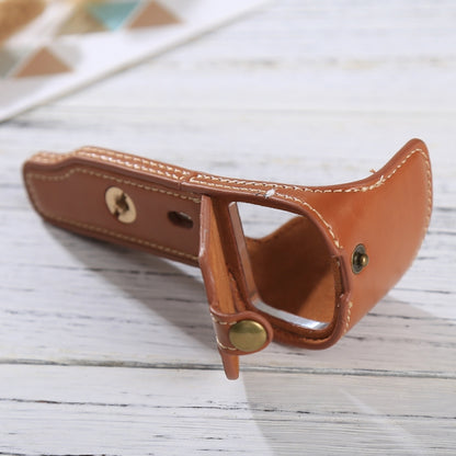 1/4 inch Thread PU Leather Camera Half Case Base for Sony ILCE-6000 / A6000(Brown) by bashfashion