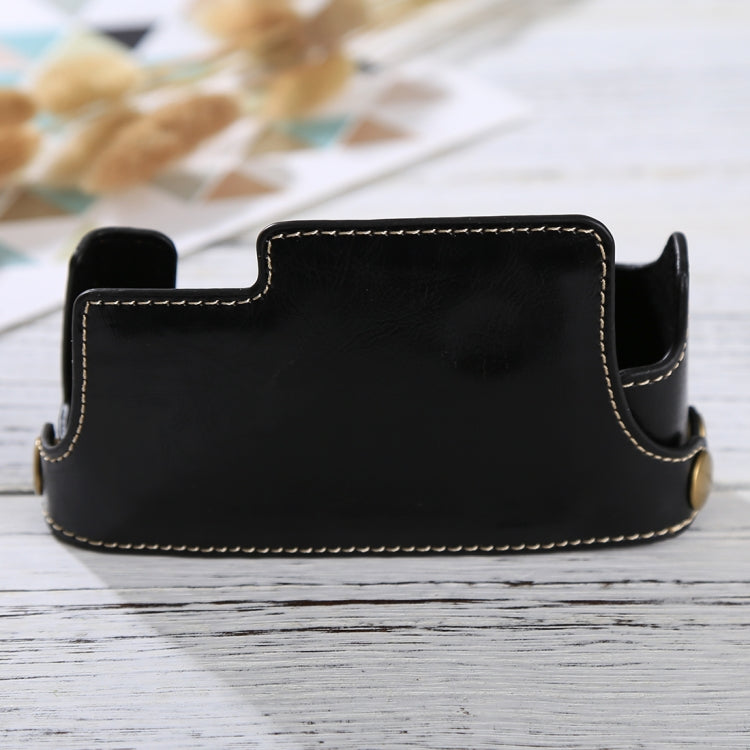 1/4 inch Thread PU Leather Camera Half Case Base for FUJIFILM X-E3(Black) by bashfashion