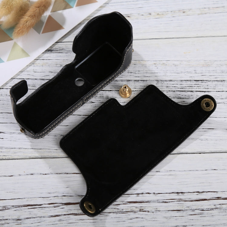 1/4 inch Thread PU Leather Camera Half Case Base for FUJIFILM X-E3(Black) by bashfashion