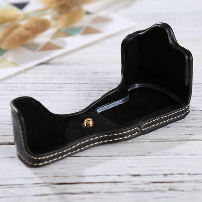 1/4 inch Thread PU Leather Camera Half Case Base for Canon EOS M3(Black) by bashfashion