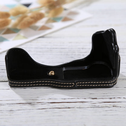 1/4 inch Thread PU Leather Camera Half Case Base for Canon EOS M3(Black) by bashfashion